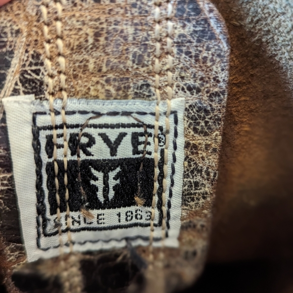 Distressed Frye Harness Boot sz 7 - Picture 6 of 7